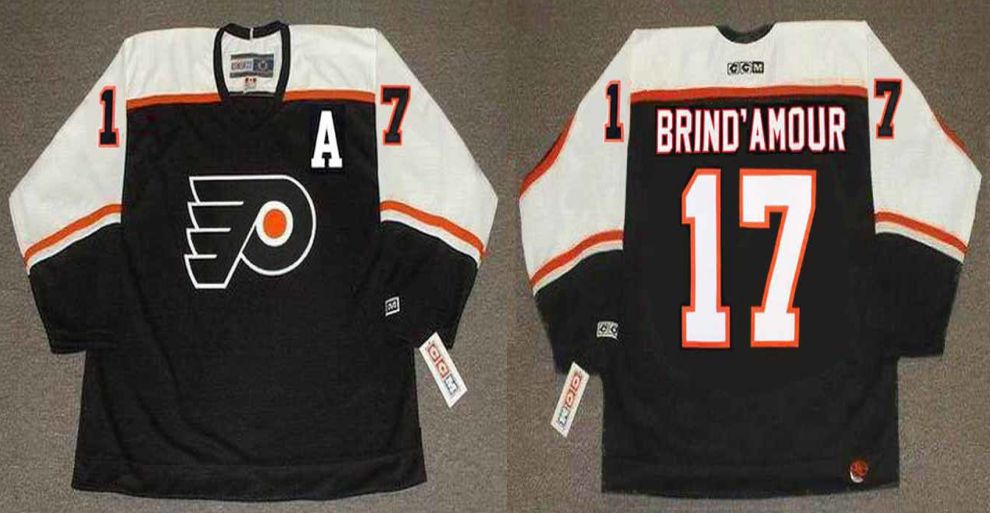 2019 Men Philadelphia Flyers #17 Brind amour Black CCM NHL jerseys